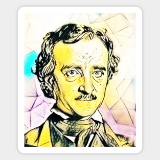 Edgar Allan Poe Portrait | Edgar Allan Poe Artwork 2 Magnet